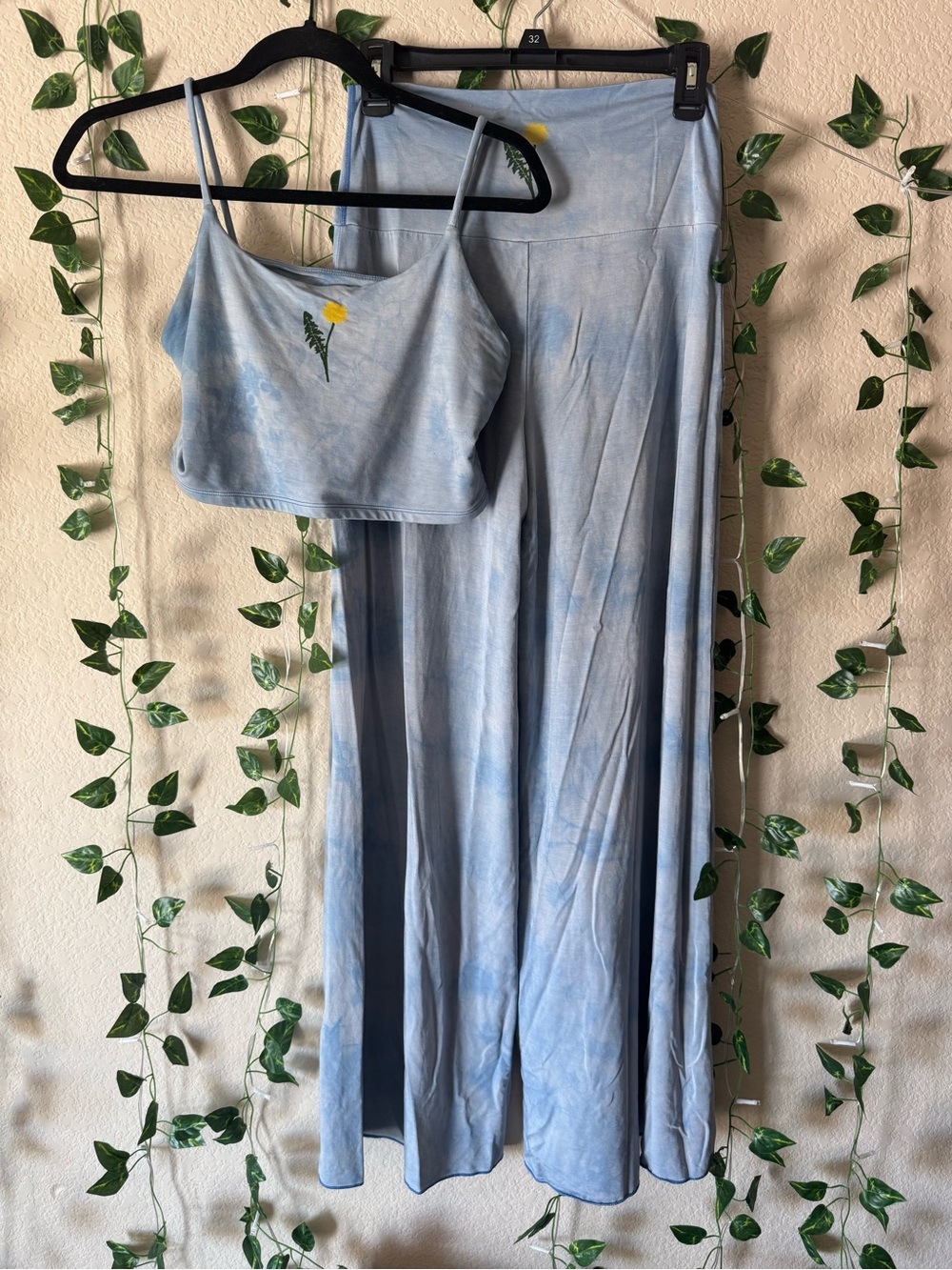 Purusha People Dandelion Cami Bra Top + Empress Pants Set M
